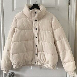 Dkny Cream Puffer Jacket